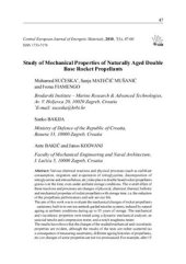 book Study of Mechanical Properties of Naturally Aged Double Base Rocket Propellants