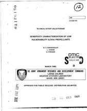 book Sensitivity characterization of low vulnerability (LOVA) propellants