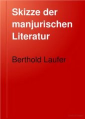 book Skizze der manjurischen Literatur