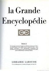 book Larousse. La Grande encyclopédie. Tom 13