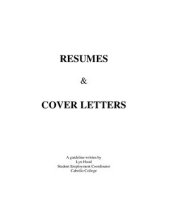 book Resumes and Cover Letters