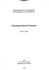 book Scott. Phonological Sketch of Ngomba