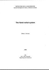 book The Vamé verbal system