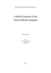 book Greg. A Sketch Grammar of the Central Mfumte Language