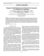 book Magnetic Field Distribution in the Plasma Flow Generated by a Plasma Focus Discharge