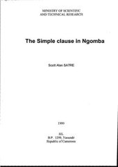 book Scott. The Simple Clause in Ngomba