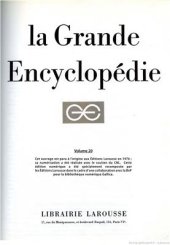 book Larousse. La Grande encyclopédie. Tom 20