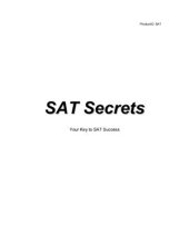 book SAT Secrets: Your Key to Success