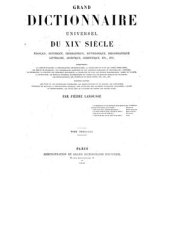 book Grand dictionnaire universel du XIXe siècle. Tom 13 (Pour-R) [Большой универсальный словарь XIX в.]