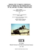 book Predicted effect of projectile dispersion on target hit probabilities and dispersion-zone sizes for the 25-mm gun of the Bradley fighting vehicle