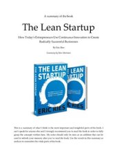 book The Lean Startup. A Summary of the book