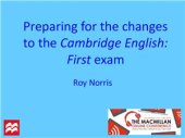 book Preparing for the changes to the Cambridge English: First exam from 2015