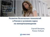 book Развитие безопасных технологий в России в условиях курса на импортозамещение