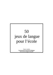 book 50 jeux de langue pour l’école