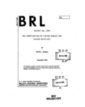 book The computation of firing tables for guided missiles