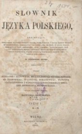 book Słownik języka polskiego Cz.1