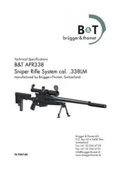 book Technical Specifications B&T APR338 Sniper Rifle System cal. 338LM