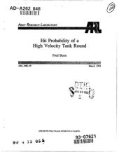 book Hit Probability of a High Velocity Tank Round