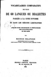 book Vocabulaires comparatifs de plus de 60 langues ou dialectes parlés à la Côte d'Ivoire et dans les régions limitrophes