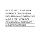 book Proceedings of the Tenth Workshop on Algorithm Engineering and Experiments