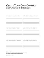 book Conflict and Communication. A Guide through the Labyrinth of Conflict Management. Activity Sheets