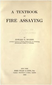 book A Textbook of Fire Assaying