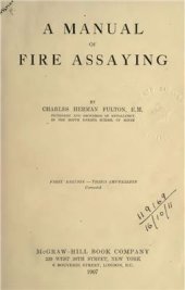 book A manual of fire assaying