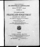 book Vocabulaire Français-Esquimau. Dialecte des Tchiglit