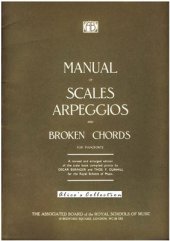 book Manual of Scales Arpeggios and Broken Chords for pianoforte