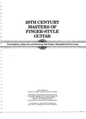 book 20th Century Masters of Fingerstyle Guitar