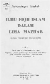 book Ilmu Fiqh Islam Dalam Lima Mazhab