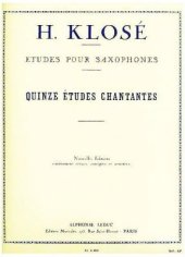 book 15 Etudes Chantantes