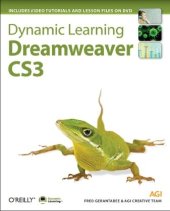 book Dynamic learning, Dreamweaver CS3: with video tutorials and lesson files