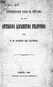 book Contribución para el estudio de los antiguos alfabetos filipinos