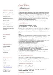 book Resume Samples