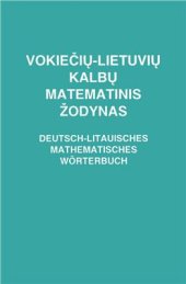 book Vokiečių-lietuvių kalbų matematinis žodynas