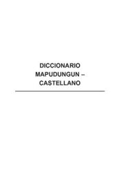 book Diccionario Mapudungun - Castellano