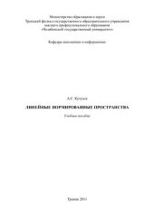 book Линейные нормированные пространства