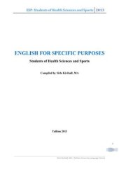 book English for specific purposes: students of health sciences and sports