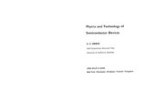 book Physics and Technology of Semiconductor Devices
