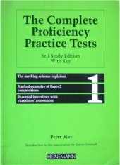 book The Complete Proficiency Practice Tests 1 - Self Study Edition With Key