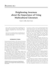 book Heightening Awarness about the Importance of Using Multicultural Literature