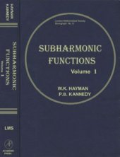 book Subharmonic Functions, Vol. 1