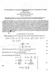 book On attainment of constant pressure phase in an orthodox gun with resistance