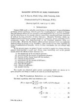 book Ballistic effects of bore resistance