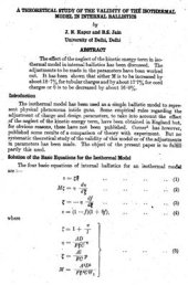 book A theoretical study of the validity of the isothermal model in internal ballistics