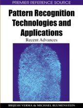 book Pattern Recognition Technologies and Applications: Recent Advances