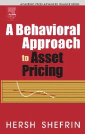 book A Behavioral Approach to Asset Pricing