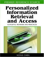 book Personalized Information Retrieval and Access: Concepts, Methods and Practices