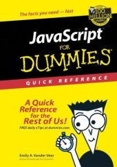 book JavaScript for Dummies Quick Reference